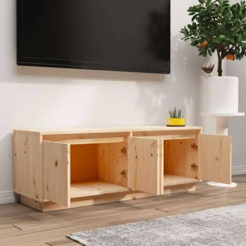 TV ormarić 110 x 34 x 40 cm od masivne borovine - Prirodna 1 Cijena