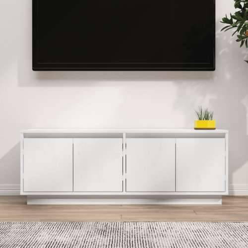 TV ormarić bijeli 110 x 34 x 40 cm od masivne borovine - Bijela 1 Cijena