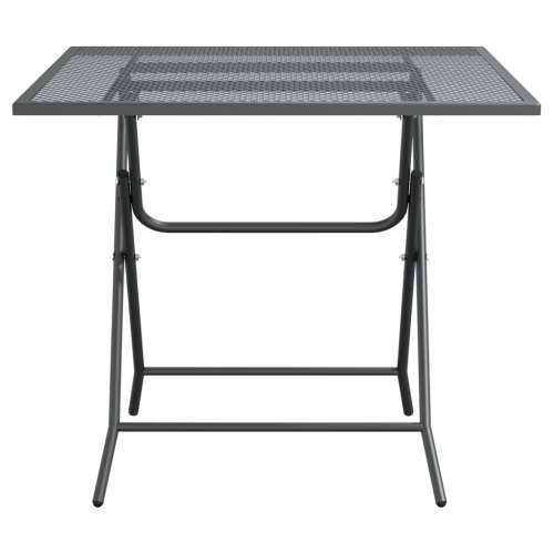 Vrtni stol od ekspandirane metalne mreže 80x80x72 cm antracit - 80 x 80 x 72 cm 1 Cijena