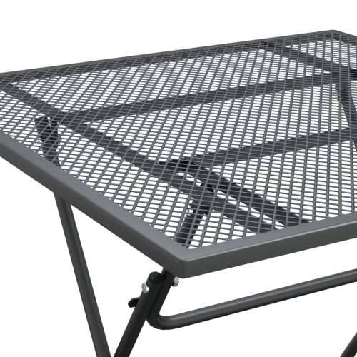 Vrtni stol od ekspandirane metalne mreže 80x80x72 cm antracit - 80 x 80 x 72 cm 1 Cijena