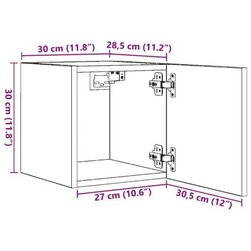 Zidni TV ormarići 4 kom boja smeđeg hrasta 30,5 x 30 x 30 cm - Smeđi hrast 4 Cijena