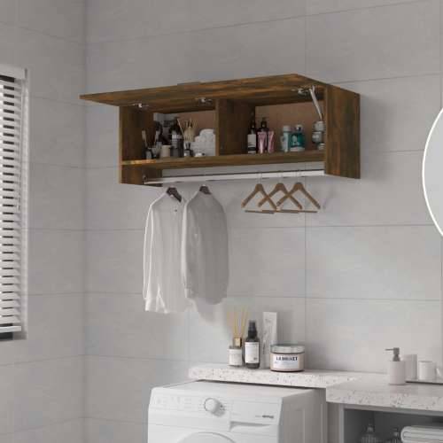 Ormar boja dimljenog hrasta 100x32,5x35 cm konstruirano drvo - Dimljeni hrast 100 x 32.5 x 35 cm 1 Cijena