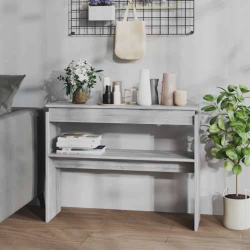 Konzolni stol boja hrasta sonome 102x30x80 cm konstruirano drvo - Sivi hrast sonoma 1 102 cm Cijena
