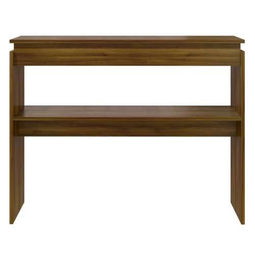 Konzolni stol smeđa boja hrasta 102x30x80 cm konstruirano drvo - Smeđi hrast 1 102 cm Cijena