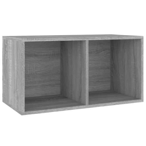Kutija za pohranu vinilnih ploča siva 71 x 34 x 36 cm drvena Cijena
