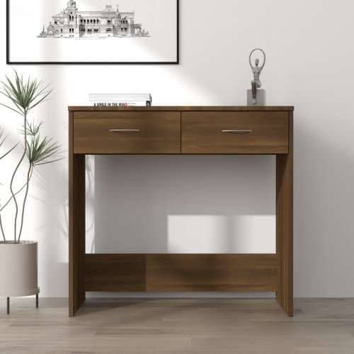 Radni stol boja smeđeg hrast 80x40x75 cm od konstruiranog drva - Smeđi hrast Cijena