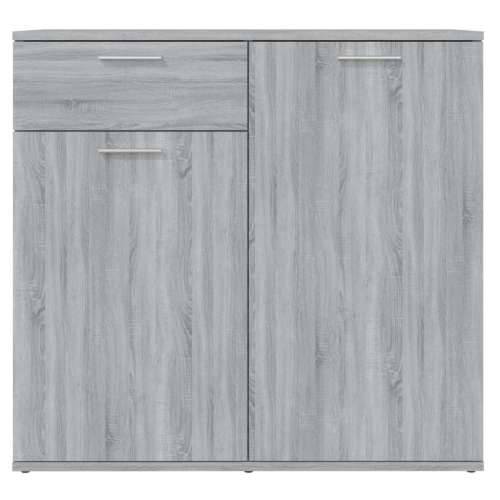 Komoda sivi hrast sonoma 80 x 36 x 75 cm konstruirano drvo - Sivi hrast sonoma 1 80 cm Cijena
