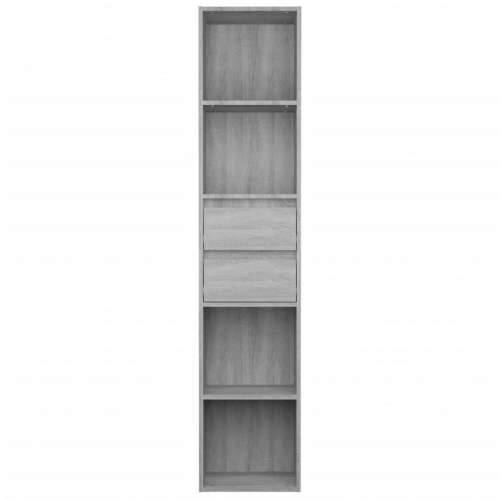 Ormarić za knjige sivi hrast 36 x 30 x 171 cm konstruirano drvo Cijena