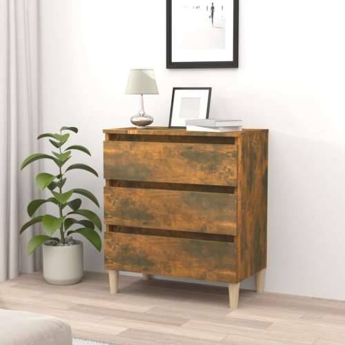 Komoda boja dimljenog hrasta 60 x 35 x 69 cm konstruirano drvo - Dimljeni hrast 1 Cijena