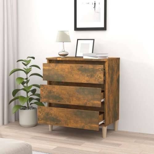 Komoda boja dimljenog hrasta 60 x 35 x 69 cm konstruirano drvo - Dimljeni hrast 1 Cijena