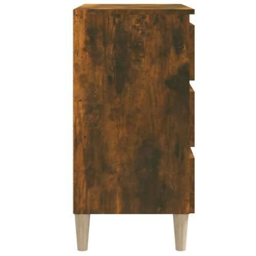 Komoda boja dimljenog hrasta 60 x 35 x 69 cm konstruirano drvo - Dimljeni hrast 1 Cijena