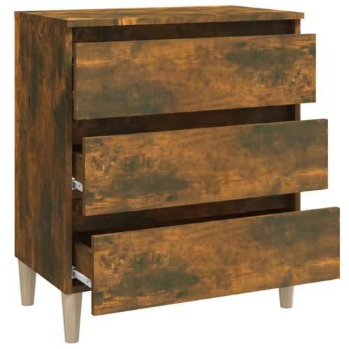 Komoda boja dimljenog hrasta 60 x 35 x 69 cm konstruirano drvo - Dimljeni hrast 1 Cijena