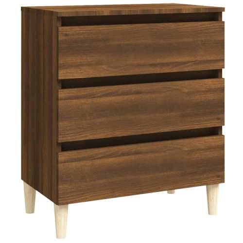 Komoda boja smeđeg hrasta 60 x 35 x 69 cm konstruirano drvo - Smeđi hrast 1 Cijena