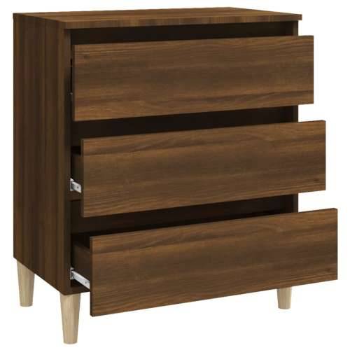 Komoda boja smeđeg hrasta 60 x 35 x 69 cm konstruirano drvo - Smeđi hrast 1 Cijena