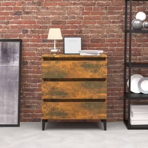 Komoda boja dimljenog hrasta 60 x 35 x 69 cm konstruirano drvo - Dimljeni hrast 1 Cijena