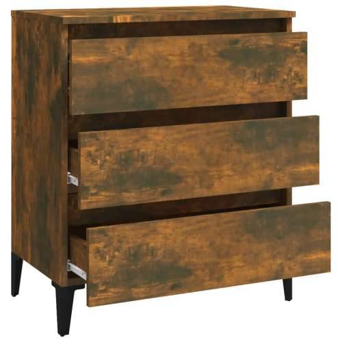 Komoda boja dimljenog hrasta 60 x 35 x 69 cm konstruirano drvo - Dimljeni hrast 1 Cijena