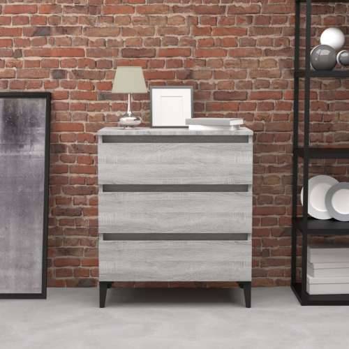 Komoda boja hrasta sonome 60 x 35 x 69 cm konstruirano drvo - Sivi hrast sonoma 1 Cijena