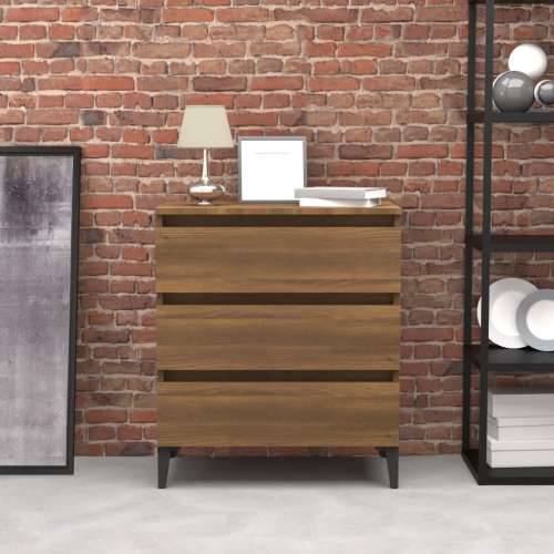 Komoda boja smeđeg hrasta 60 x 35 x 69 cm konstruirano drvo - Smeđi hrast 1 Cijena