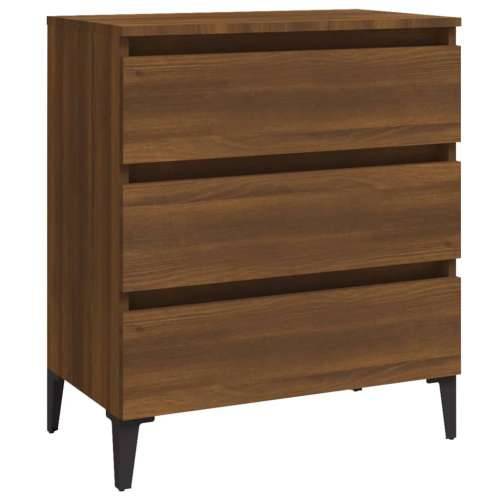 Komoda boja smeđeg hrasta 60 x 35 x 69 cm konstruirano drvo - Smeđi hrast 1 Cijena