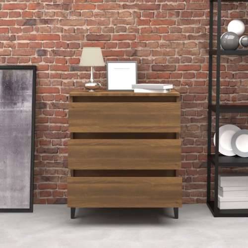 Komoda boja smeđeg hrasta 60 x 35 x 69 cm konstruirano drvo - Smeđi hrast 1 Cijena