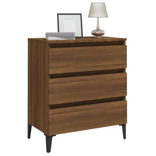 Komoda boja smeđeg hrasta 60 x 35 x 69 cm konstruirano drvo - Smeđi hrast 1 Cijena