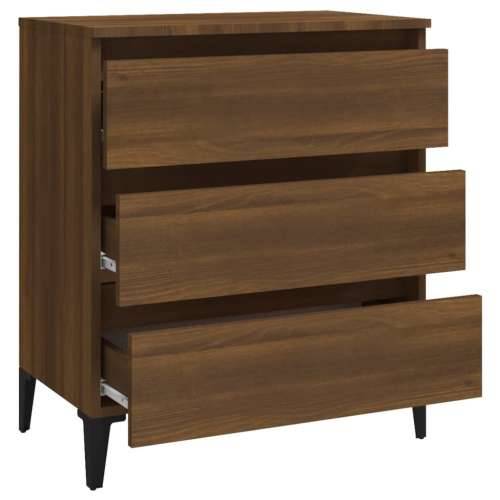Komoda boja smeđeg hrasta 60 x 35 x 69 cm konstruirano drvo - Smeđi hrast 1 Cijena