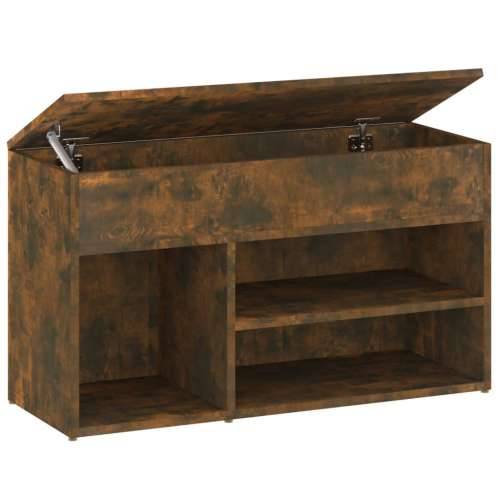 Klupa za cipele dimljeni hrast 80x30x45 cm konstruirano drvo - Dimljeni hrast 80 x 30 x 45 cm 1 Cijena