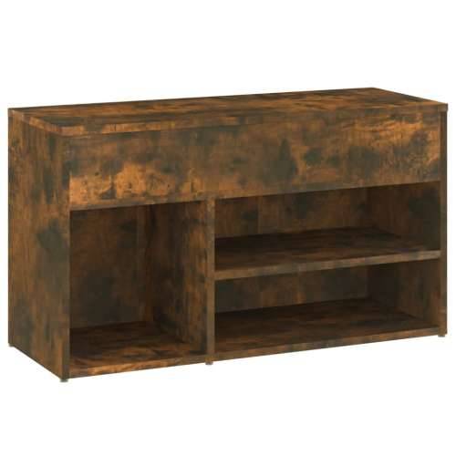 Klupa za cipele dimljeni hrast 80x30x45 cm konstruirano drvo - Dimljeni hrast 80 x 30 x 45 cm 1 Cijena