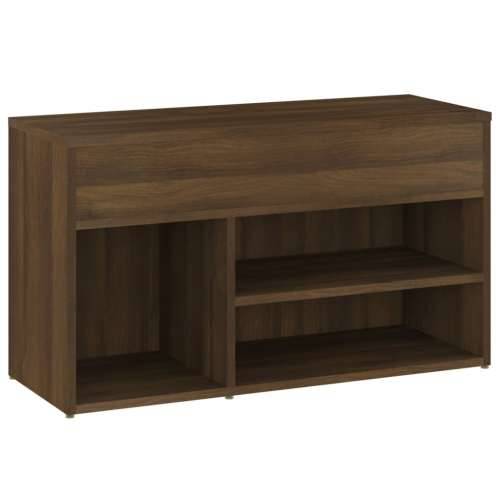 Klupa za cipele boja smeđeg hrasta 80x30x45cm konstruirano drvo - Smeđi hrast 80 x 30 x 45 cm 1 Cijena