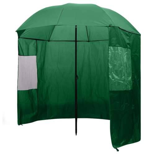 Kišobran za pecanje, zeleni 240x210 cm