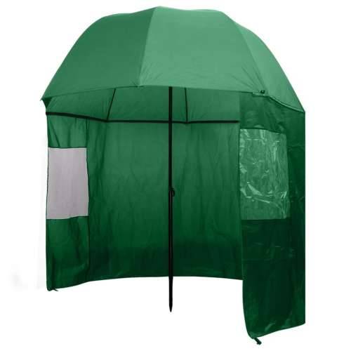 Kišobran za pecanje, zeleni 300x240 cm