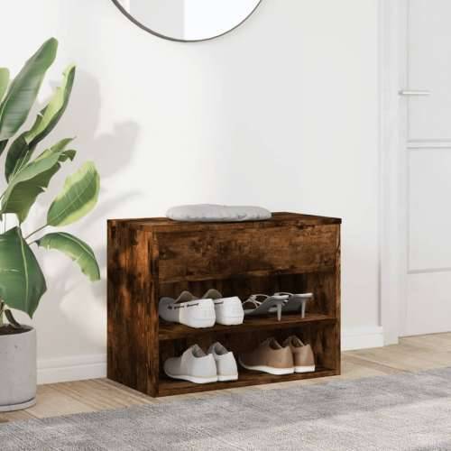 Klupa za cipele dimljeni hrast 60x30x45 cm konstruirano drvo - Dimljeni hrast 60 x 30 x 45 cm 1 Cijena