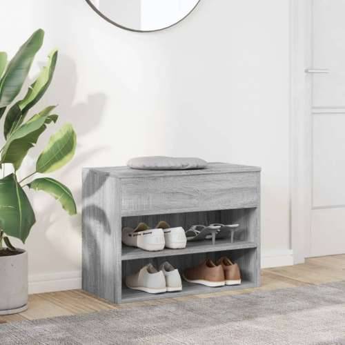 Klupa za cipele boja sivog hrasta 60x30x45 cm konstruirano drvo - Sivi hrast sonoma 60 x 30 x 45 cm 1 Cijena