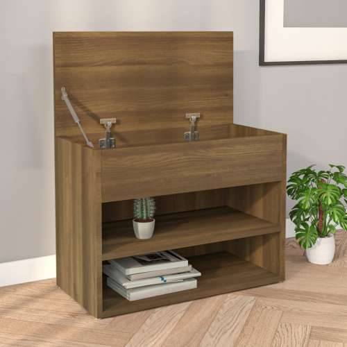 Klupa za cipele boja smeđeg hrasta 60x30x45 cm drveni - Smeđi hrast 60 x 30 x 45 cm 1 Cijena