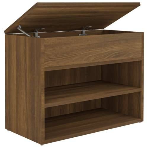 Klupa za cipele boja smeđeg hrasta 60x30x45 cm drveni - Smeđi hrast 60 x 30 x 45 cm 1 Cijena