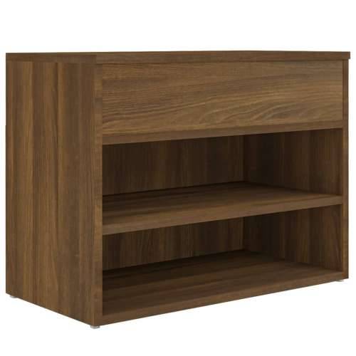 Klupa za cipele boja smeđeg hrasta 60x30x45 cm drveni - Smeđi hrast 60 x 30 x 45 cm 1 Cijena