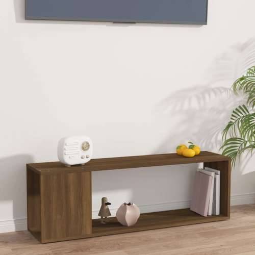 TV ormarić boja smeđeg hrasta 100x24x32 cm konstruirano drvo - Smeđi hrast 100 x 24 x 32 cm 1 Cijena
