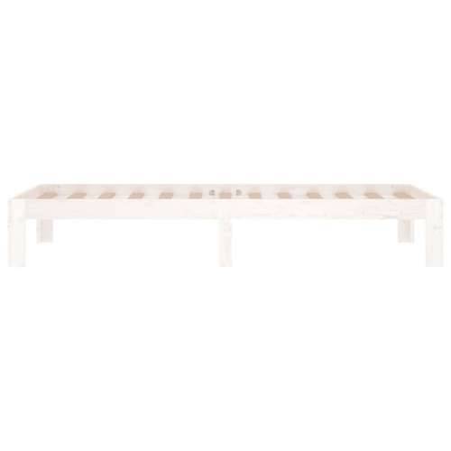 Okvir za krevet od masivnog drva bijeli 75 x 190 cm mali - Bijela 75 x 190 cm Cijena