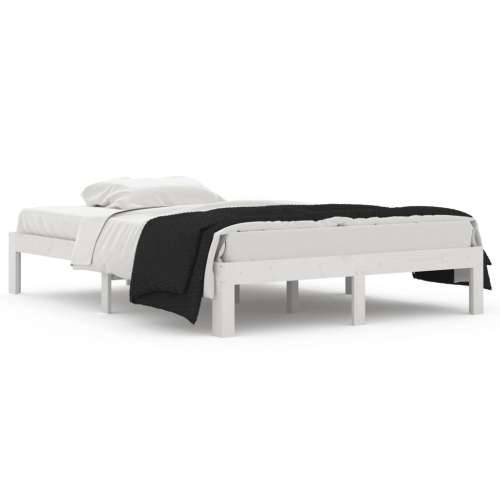 Okvir za krevet od masivnog drva bijeli 135x190 cm bračni Cijena