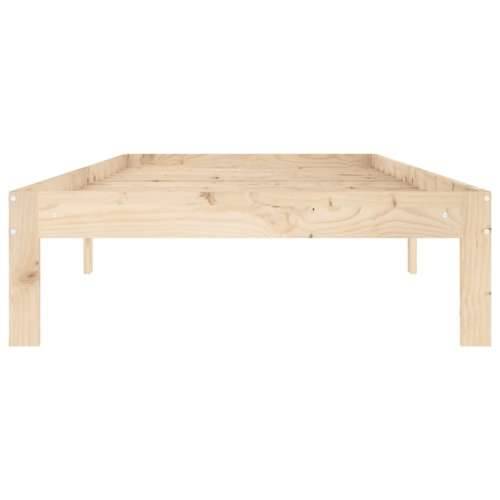 Okvir za krevet od masivne borovine 90 x 200 cm - Prirodna 90 x 200 cm Cijena