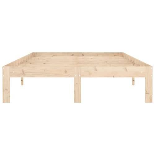 Okvir za krevet od masivne borovine 120 x 200 cm - Prirodna 120 x 200 cm Cijena