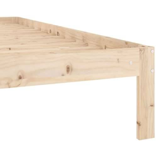 Okvir za krevet od masivne borovine 120 x 200 cm - Prirodna 120 x 200 cm Cijena