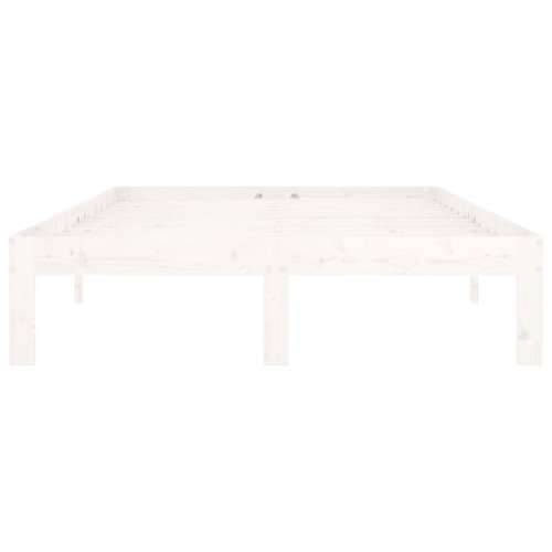 Okvir za krevet od masivne borovine bijeli 120 x 200 cm - Bijela 120 x 200 cm Cijena