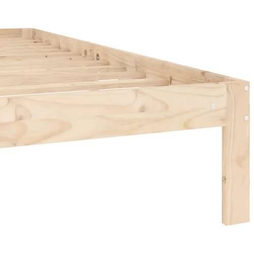 Okvir za krevet od masivne borovine 140 x 200 cm - Prirodna 140 x 200 cm Cijena
