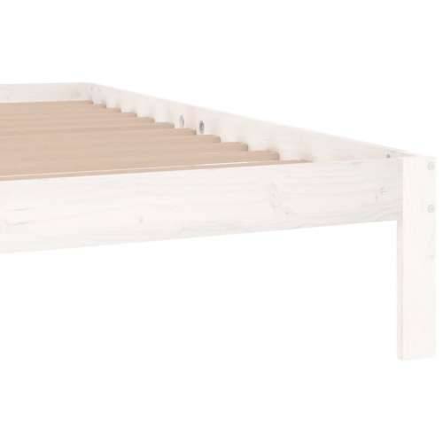 Okvir za krevet od masivne borovine bijeli 200 x 200 cm - Bijela 200 x 200 cm Cijena