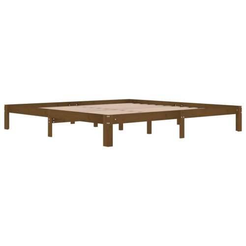 Okvir za krevet od masivne borovine boja meda 200 x 200 cm - boja meda 200 x 200 cm Cijena