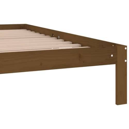 Okvir za krevet od masivne borovine boja meda 200 x 200 cm - boja meda 200 x 200 cm Cijena
