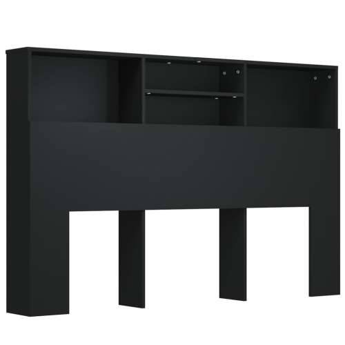 Uzglavlje s ormarićem crno 160 x 19 x 103,5 cm - Crna 160 x 19 x 103.5 cm 1 Cijena