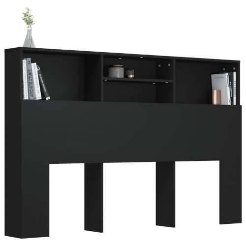 Uzglavlje s ormarićem crno 160 x 19 x 103,5 cm - Crna 160 x 19 x 103.5 cm 1 Cijena