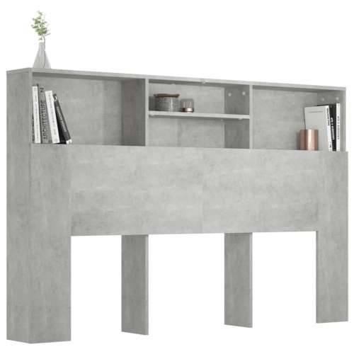 Uzglavlje s ormarićem siva boja betona 160 x 19 x 103,5 cm - Beton siva 160 x 19 x 103.5 cm 1 Cijena